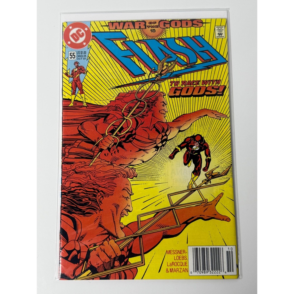 DC Comics Flash 55 Oct 1991 War of the Gods Wally West Greg LaRocque Copper Age